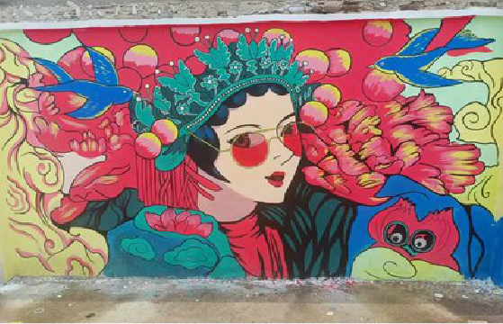 洛阳墙体彩绘-网红墙