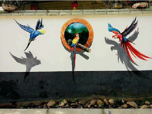 洛阳视觉错位-3D墙绘设计