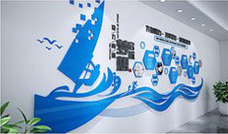 洛阳海浪主题文化墙如何设计？
