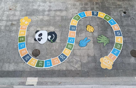 洛阳地面游戏彩绘