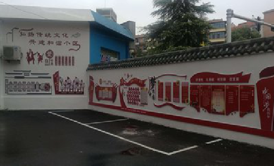 洛阳社区文化墙的创意设计。