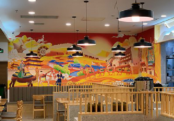 洛阳商业空间彩绘介绍。