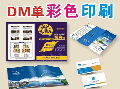 洛阳单页印刷，色彩搭配简单。